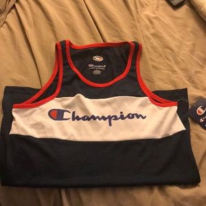 Boys size Champion Script logo tank